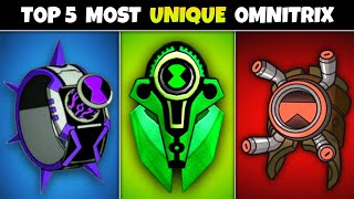 Top 5 Most Unique and special Omnitrix in BEN 1O  Fan 10k [upl. by Rillis43]