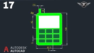 Autocad 2d Practice Drawing 17  AutoCAD tutorial for beginners akd autocad design [upl. by Alyse84]