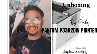 PANTUM P3302DW Laser Printer with Wireless and Duplex Printing Print up to 33ppm unboxing by Rocky [upl. by Anerual996]