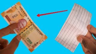 कागज़ से नोट बनाने का जादू सीखे Magic Trick With Note In Hindi [upl. by Oratnek]