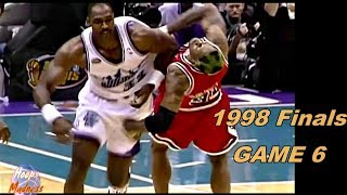 Karl Malone vs Dennis Rodman 1998 Finals Game 6 Wrestling Game amp 6th Championship [upl. by Aisya]