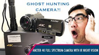 Ghost Hunting Camera from Amazon Ancter 4K Full Spectrum Camcorder with IR Night Vision [upl. by Persson]