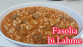 Lebanese Fasolia bi Lahme White bean and meat stew [upl. by Legnaleugim]