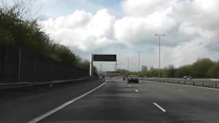 Driving On The M5 From J3 Birmingham West amp Central To J2 Dudley Oldbury Sandwell England [upl. by Assetal690]