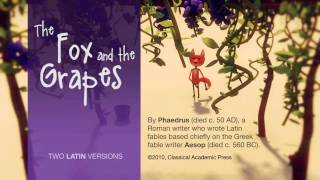 Fox and the Grapes Aesops Fables Latin Practice [upl. by Anelim111]