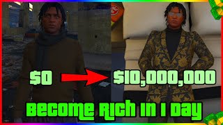 How to Become Rich in GTA 5 Online in 1 Day [upl. by Ymerrej]