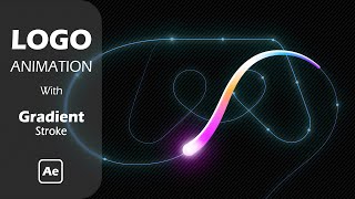 After Effects Tutorial  Pro Logo Animation with Gradient Stroke [upl. by Shurlock]