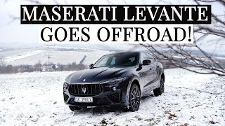 Maserati Levante goes offroad 4K amp English subtitles [upl. by Holden]