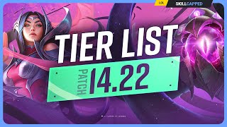 NEW TIER LIST for PATCH 1422  League of Legends [upl. by Bubalo]