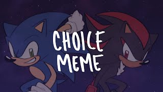 Sonic The Hedgehog  Choice Animation Meme [upl. by Akaya214]