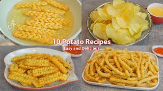 10 Amazing Potato Recipes  Collections  Potato Chip  French Fries  Potato Sticks  Potato Snacks [upl. by Ymme]