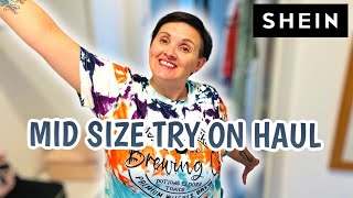 MID SIZE SHEIN TRY ON HAUL amp BODY CONFIDENCE TALK   Autumn fashion T shirts amp Leggings [upl. by Attenohs]