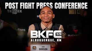 BKFC 59 Dodson vs Aguero Post Event Press Conference [upl. by Yssak845]