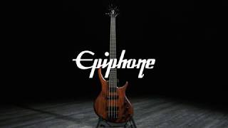 Epiphone Toby Deluxe IV Bass Walnut  Gear4music demo [upl. by Alil]