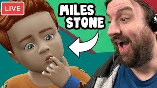 Miles is BACK Unlocking all the Milestones with one SIM LIVE sims4 livestream [upl. by Arayc]