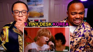 V Tiny Desk Korea REACTION [upl. by Nidnal559]