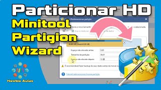 Como particionar o HD no Windows com o Minitool Partition Wizard  Como dividir o HD em 2 partições [upl. by Welcy]