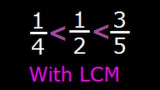 Compare unlike fractions  General method [upl. by Iram]