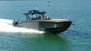 Midnight Express 43’ Open Carbon Edition Powered By Quint 450R’s Mercury Marine [upl. by Virg]