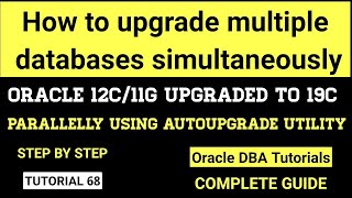 How to upgrade multiple databases together Oracle 19c Database [upl. by Eboh742]