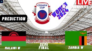 Malawi vs Zambia Live Stream COSAFA Womens Cup 2024 Semi Final Commentary Score amp Highlights [upl. by Anerol]