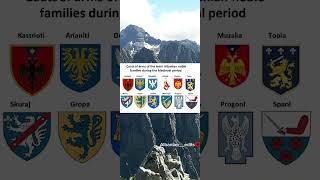 Coats of arms of the main Albanian noble families during the mediation period [upl. by Koenig]