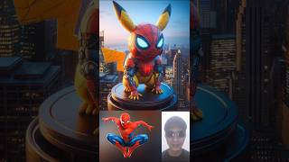 Superheroes but Pikachu 💥 Marvel amp DCAll Characters Part61 shorts marvel funny [upl. by Leund]