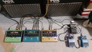 Amplitube XSPACE＆XVibe＆XTIME／BOSS SY1＆BOSS ST2＆BOSS CS1 Ambient ③中後 [upl. by Ahsitahs739]