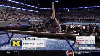 Natalie Wojcik Beam Michigan  NCAA Finals 2021 99875 [upl. by Goldenberg]