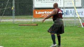 2010 Antigonish Highland Games Harrison Bailey III 56lb weight for distance 1 of 3 [upl. by Chaim]