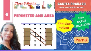 Class 6 Maths  chapter 6 Perimeter and Area  Part 3 Area  GANITA PRAKASH ncertclass6maths [upl. by Maharg709]