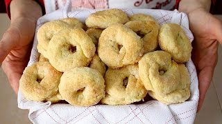 TARALLI DOLCI AL VINO BIANCO RICETTA FACILE  Italian WineDoughnuts Recipe [upl. by Ronnoc]