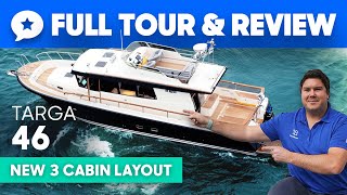 NEW Botnia Targa 46 3 Cabin Yacht Tour amp Review  YachtBuyer [upl. by Butterworth]