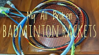 My badminton racquets broke  Need to repair all [upl. by Elleahcim]