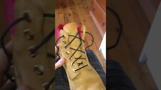 How I Lace My Timberlands [upl. by Suirradal]