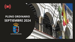 Pleno Ordinario Septiembre 2024  2º Parte [upl. by Naesyar602]