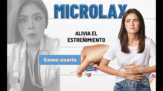 microlax microenema para el ESTREÑIMIENTO como usarlo [upl. by Iver]