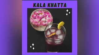 KALA KHATTA  HOW TO MAKE KALA KHATTA  JAMUN KI SHARBAT  REFRESHING DRINK  CHITRA SANYAL [upl. by Malkah492]