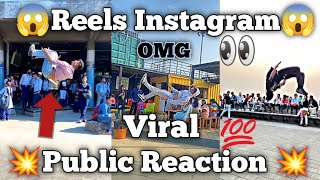 Instagram viral reels 😱 public reaction 🤗 flip reels reaction 😱 OMG amazing video [upl. by Sixele520]