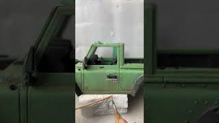 Weathering rc mn99 land rover defender 112 scale rc landrover miniature reels shortvideo [upl. by Ariam174]