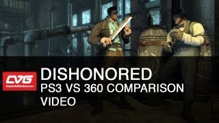 Dishonored gameplay PS3 vs 360 comparison [upl. by Ahsauqram]