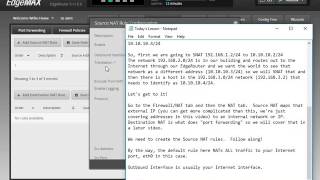 EdgeRouter Configuration  SNAT  Source Network Address Translation [upl. by Mulcahy]