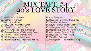 Mix Tape 4  90s Love Story with Lyrics [upl. by Sands198]