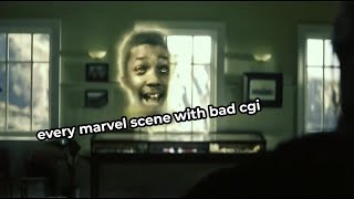 Every marvel scene with bad cgi 🤣 [upl. by Kubis]