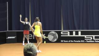 Nastassja Burnett vs Garbine Muguruza service  return game  Porsche Tennis Grand Prix 2013 [upl. by Yaker208]