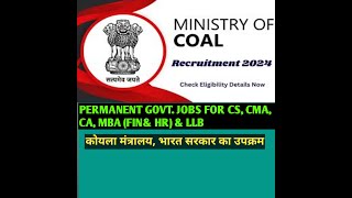 Sarkari Naukari Vacancy for CS CA CMA MBA amp LLB [upl. by Llerahc]