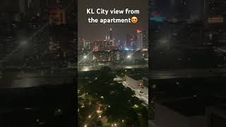 KL city view from the apartment 😍shortsfeed shorts apartmentkualalumpur travel malaysia [upl. by Ditmore]