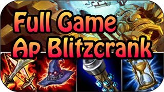 League of Legends  Ap Blitzcrank Mid Full Gameplay Commentary [upl. by Ahsiela]