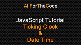 TUTORIAL JavaScript real time ticking analogue clock [upl. by Arada]