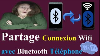 COMMENT PARTAGER SA CONNEXION WIFI EN BLUETOOTH SUR ANDROID [upl. by Ingunna364]